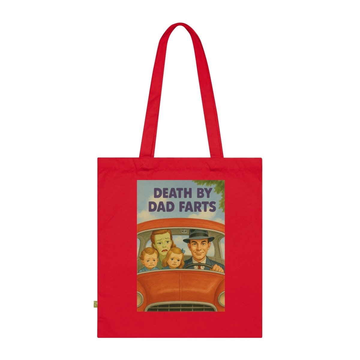 Death by Dad Farts – Satirischer Stoffbeutel mit Retro-Familienchaos-Bags-True Insights