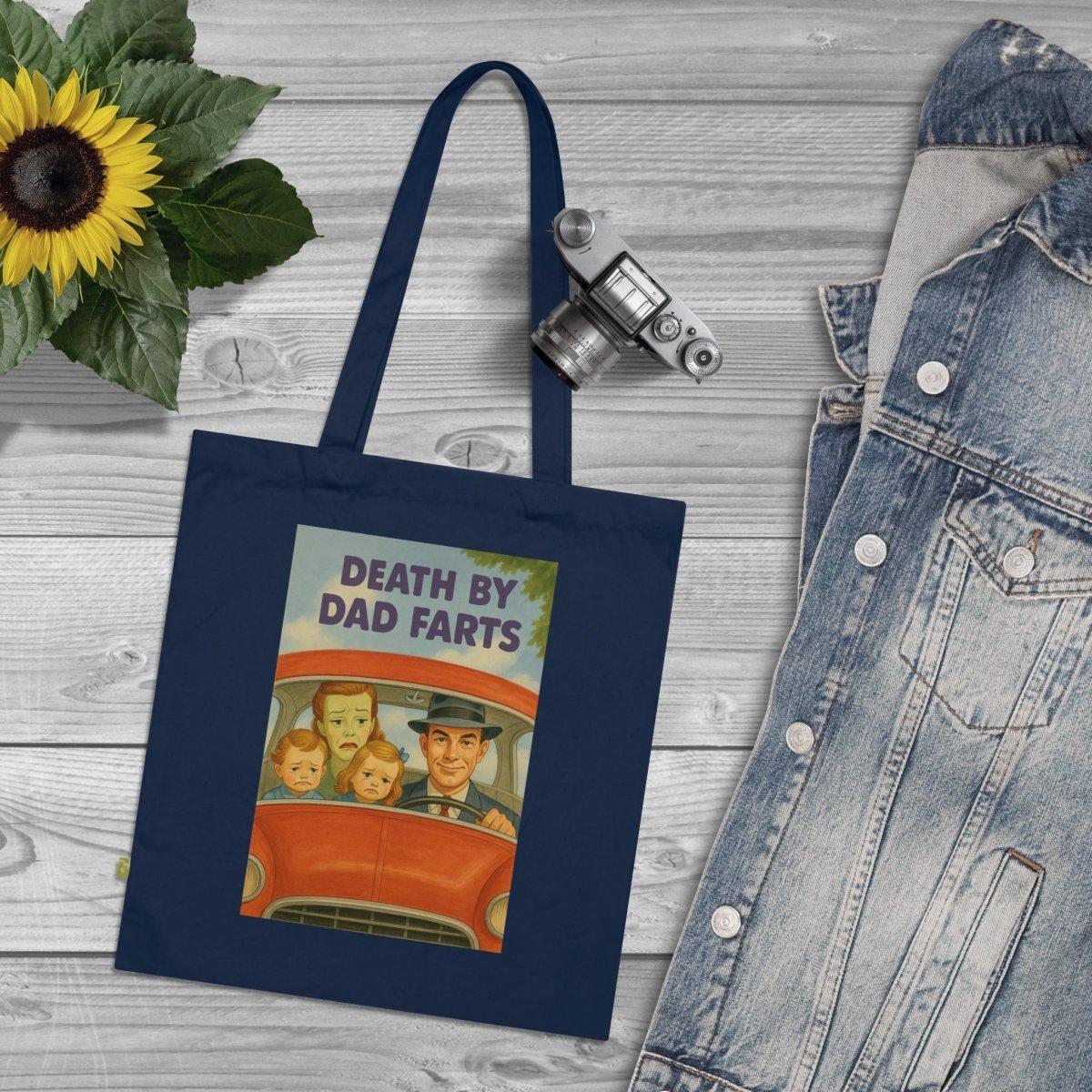 Death by Dad Farts – Satirischer Stoffbeutel mit Retro-Familienchaos-Bags-True Insights