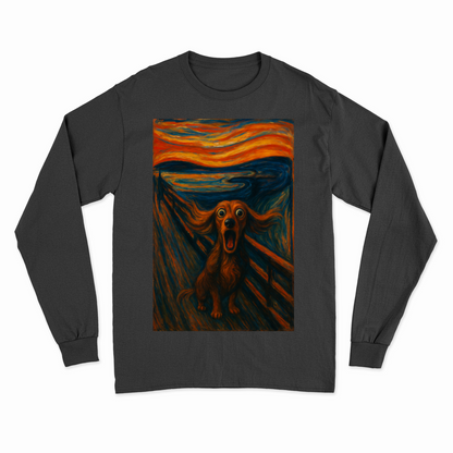 „Der Schrei des Dackels“ | Satirische Kunst-Parodie Sweatshirt-True Insights