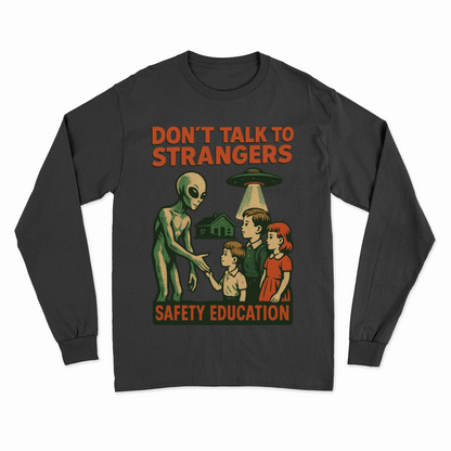 Don't Talk to Strangers – Retro Alien Safety Education Sweatshirt
