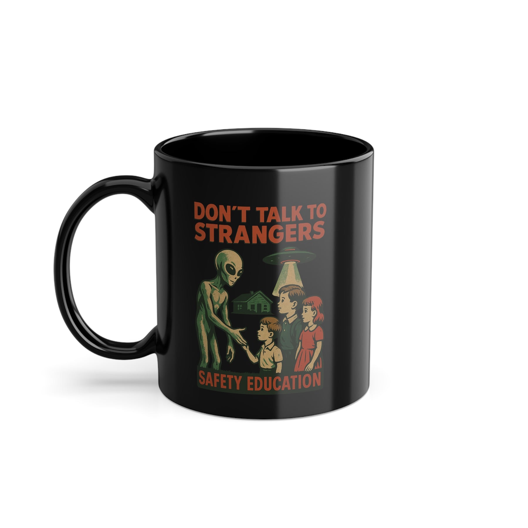 Don't Talk to Strangers – Retro Alien Safety Education – Freches Satire-Design für mutige Statements | True Insights