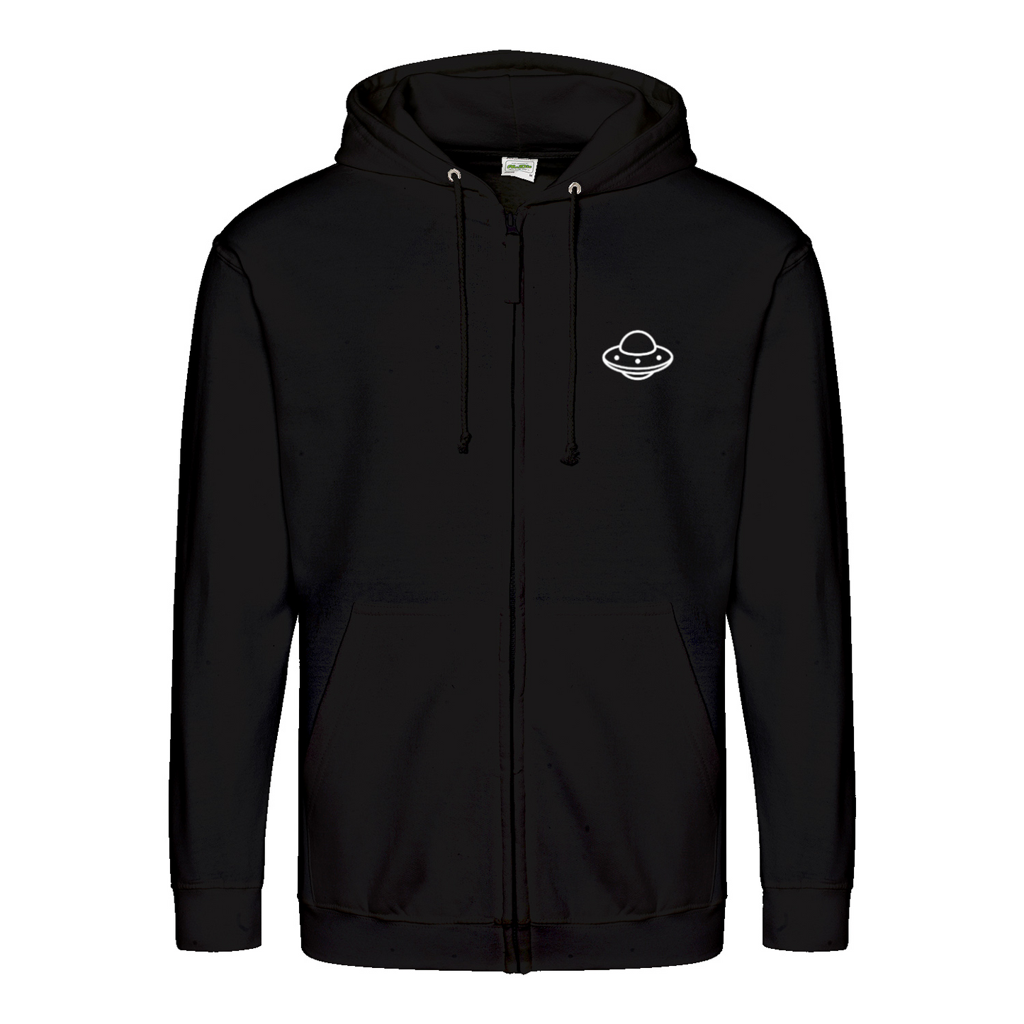 Don’t Talk to Strangers Zip Hoodie | Satirisches Alien-Motiv im Retro-Stil | Warnung im 50s Design 📝 Meta-Beschreibung:-Zip Hoodie-True Insights