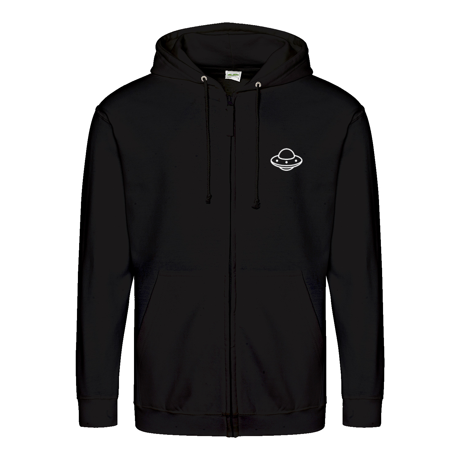 Don’t Talk to Strangers Zip Hoodie | Satirisches Alien-Motiv im Retro-Stil | Warnung im 50s Design 📝 Meta-Beschreibung:-Zip Hoodie-True Insights