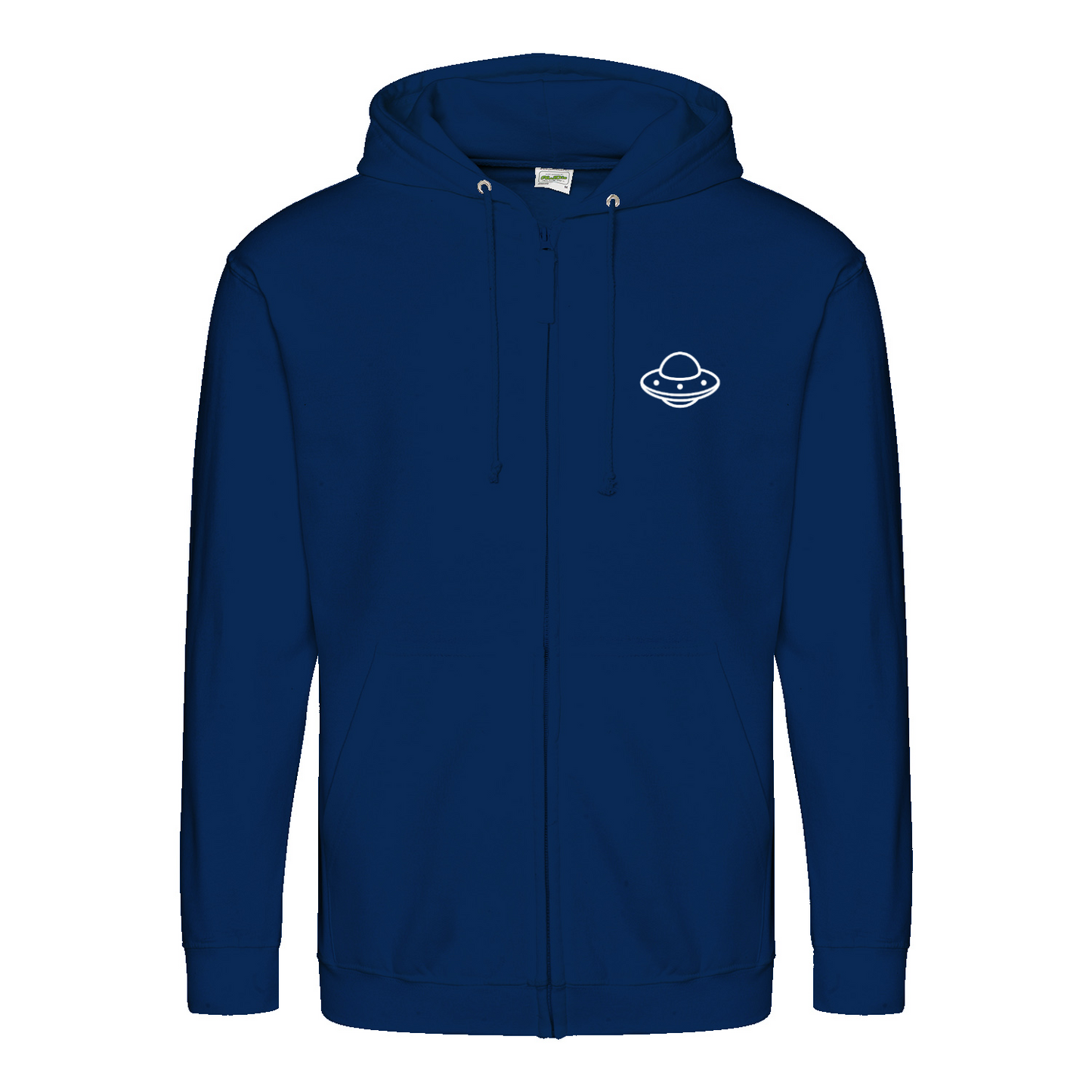 Don’t Talk to Strangers Zip Hoodie | Satirisches Alien-Motiv im Retro-Stil | Warnung im 50s Design 📝 Meta-Beschreibung:-Zip Hoodie-True Insights