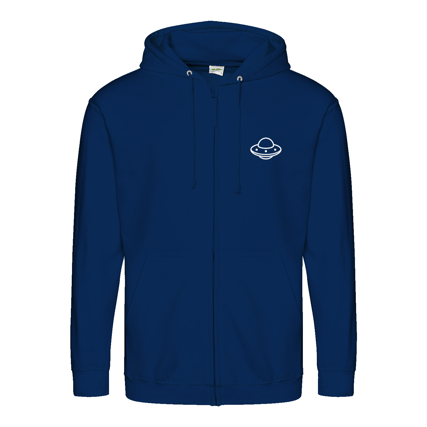 Don’t Talk to Strangers Zip Hoodie | Satirisches Alien-Motiv im Retro-Stil | Warnung im 50s Design 📝 Meta-Beschreibung:-Zip Hoodie-True Insights