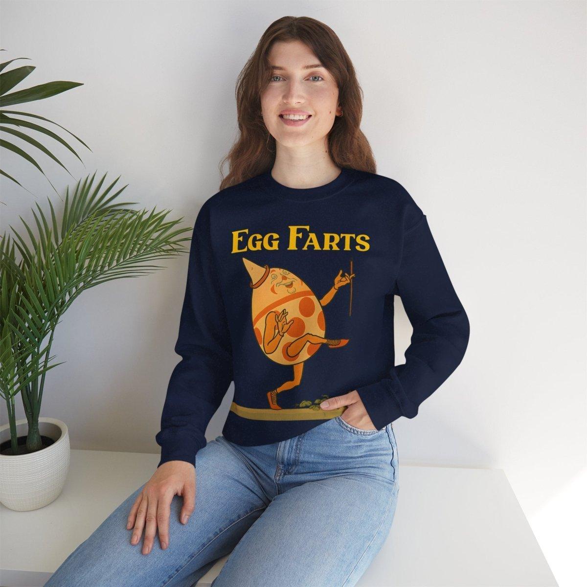 Sweatshirt – Egg Farts – Surreale Eleganz mit einem Hauch Absurdität | True Insights Design mit Humor