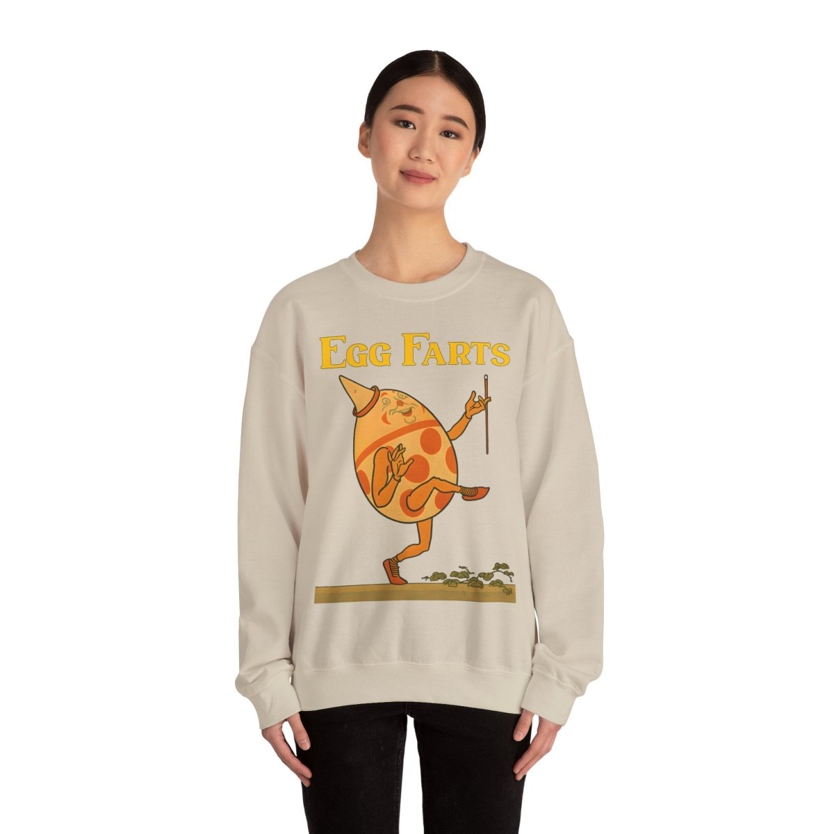 Sweatshirt – Egg Farts – Surreale Eleganz mit einem Hauch Absurdität | True Insights Design mit Humor