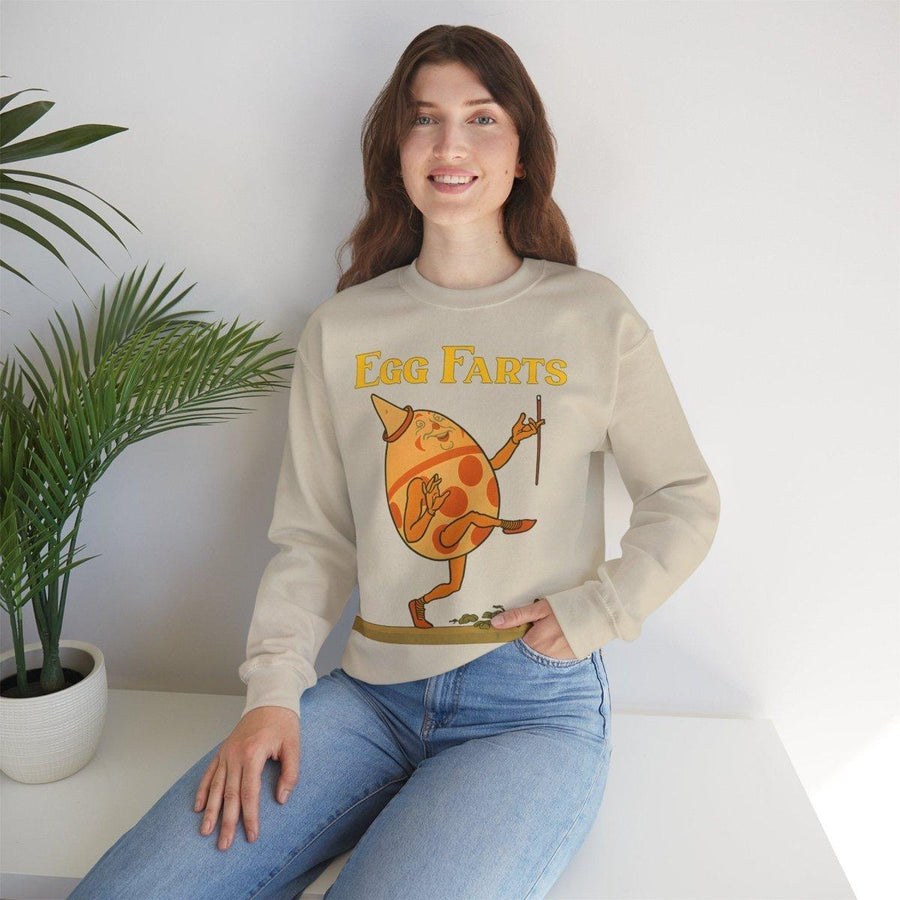 Sweatshirt – Egg Farts – Surreale Eleganz mit einem Hauch Absurdität | True Insights Design mit Humor