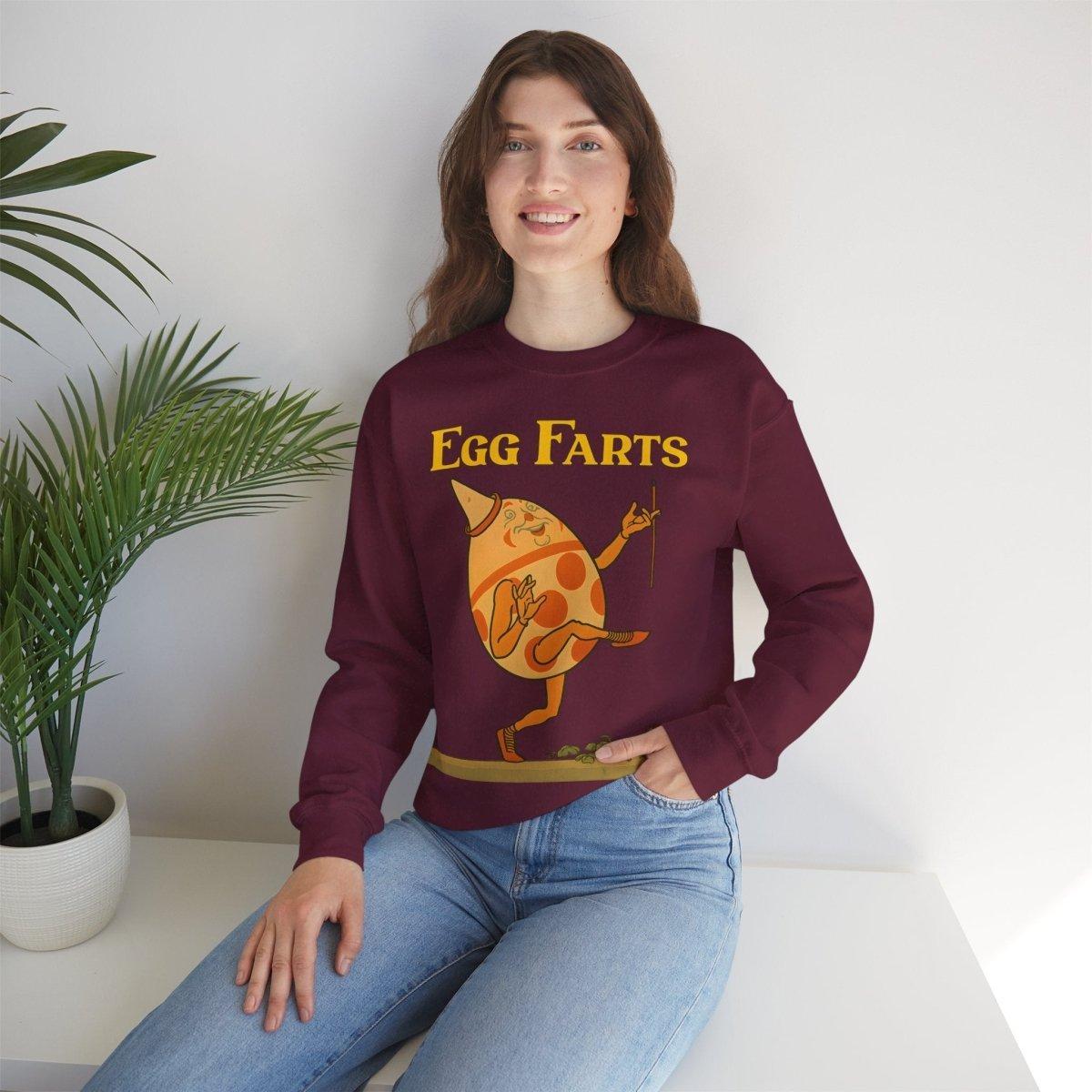 Sweatshirt – Egg Farts – Surreale Eleganz mit einem Hauch Absurdität | True Insights Design mit Humor
