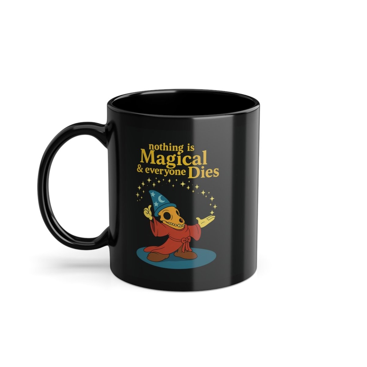 Ein Schluck Realität zum Frühstück. Schwarzer Kaffee trifft schwarzen Humor – ganz ohne Feenfilter.-Mug-True Insights