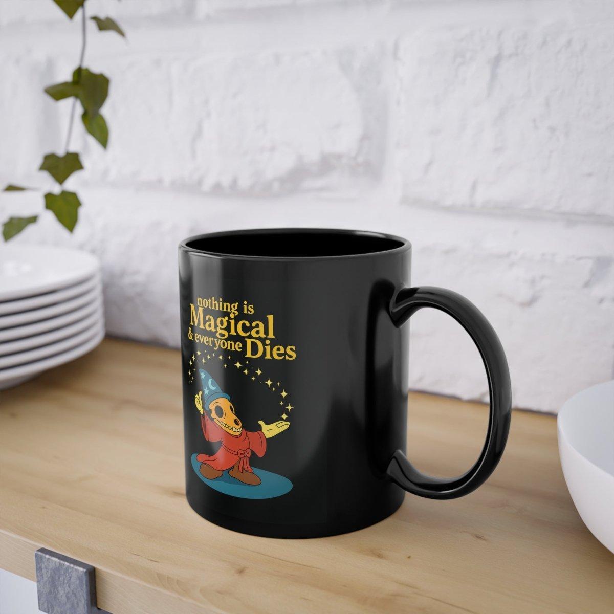 Ein Schluck Realität zum Frühstück. Schwarzer Kaffee trifft schwarzen Humor – ganz ohne Feenfilter.-Mug-True Insights