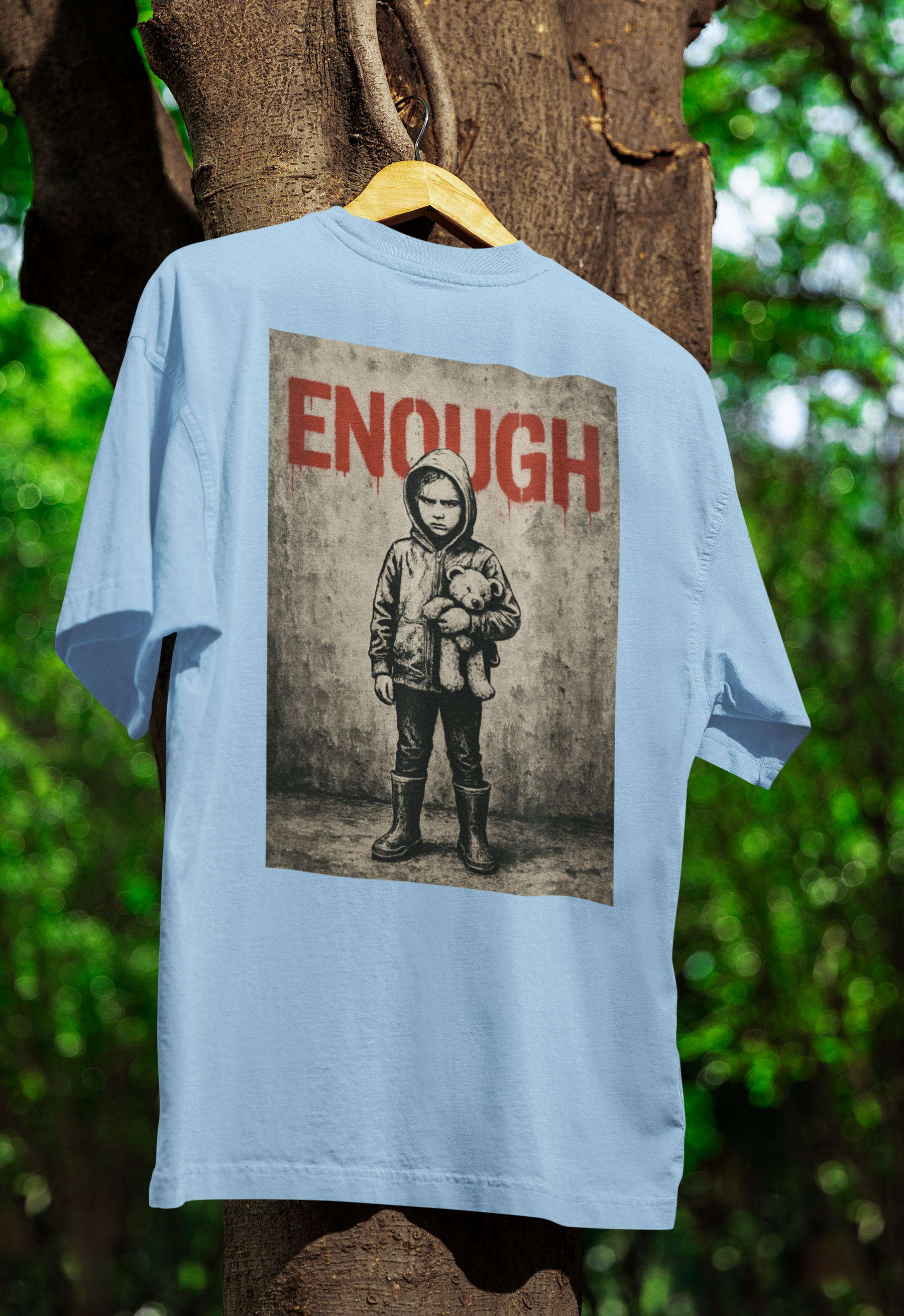 „ENOUGH“ – Protestkunst mit Haltung | Street-Art Statement Shirt-T-Shirt-True Insights