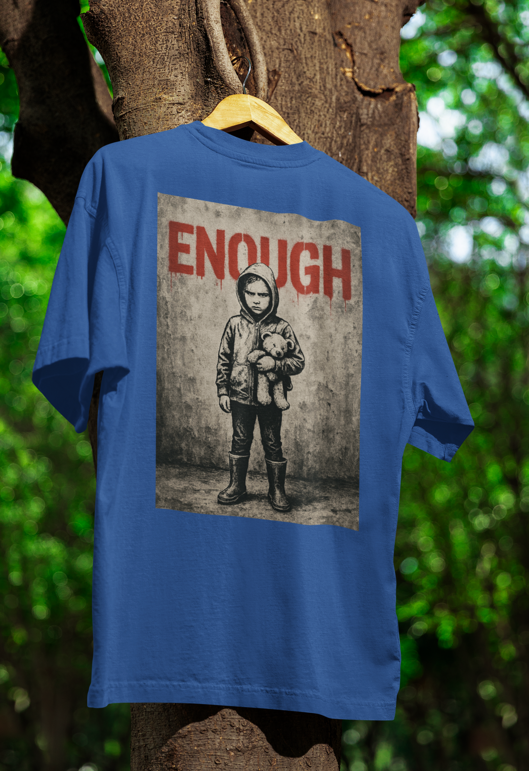 „ENOUGH“ – Protestkunst mit Haltung | Street-Art Statement Shirt-T-Shirt-True Insights