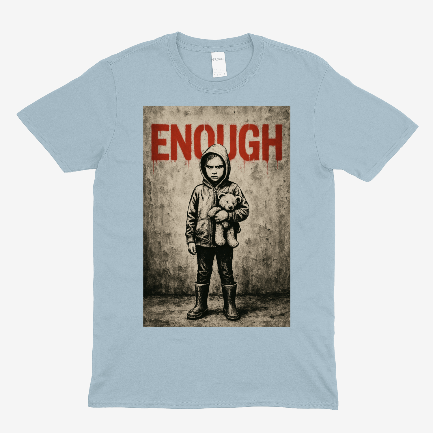 „ENOUGH“ – Protestkunst mit Haltung | Street-Art Statement Shirt