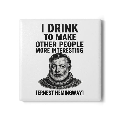 Ernest Hemingway – Ceramic Coaster 
