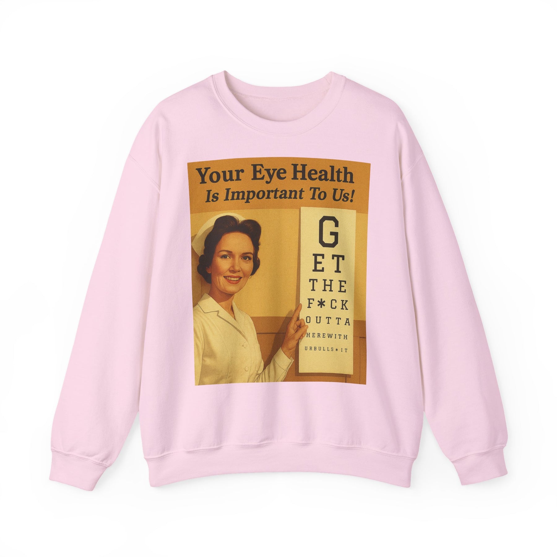 „Eye Health – Bullsh*t Edition“ – Satire-Sweatshirt im Retrolook – Freches Satire-Design für mutige Statements | True Insights
