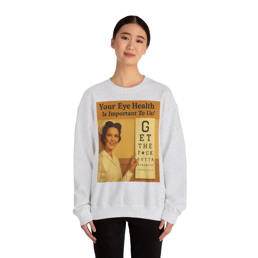 „Eye Health – Bullsh*t Edition“ – Satire-Sweatshirt im Retrolook – Freches Satire-Design für mutige Statements | True Insights