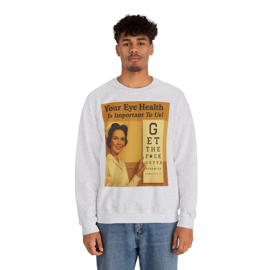 „Eye Health – Bullsh*t Edition“ – Satire-Sweatshirt im Retrolook – Freches Satire-Design für mutige Statements | True Insights