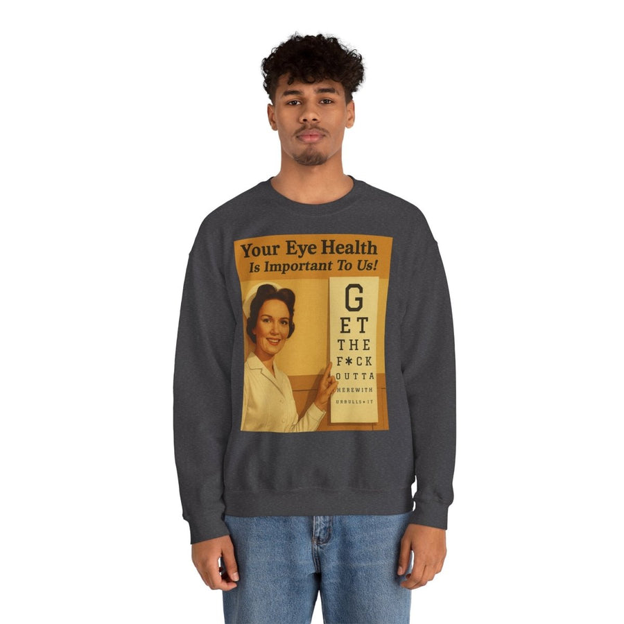 „Eye Health – Bullsh*t Edition“ – Satire-Sweatshirt im Retrolook – Freches Satire-Design für mutige Statements | True Insights