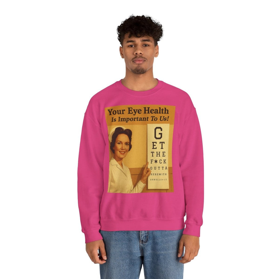 „Eye Health – Bullsh*t Edition“ – Satire-Sweatshirt im Retrolook – Freches Satire-Design für mutige Statements | True Insights