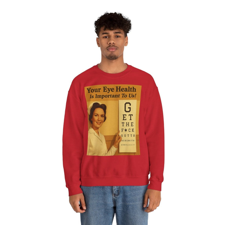 „Eye Health – Bullsh*t Edition“ – Satire-Sweatshirt im Retrolook – Freches Satire-Design für mutige Statements | True Insights