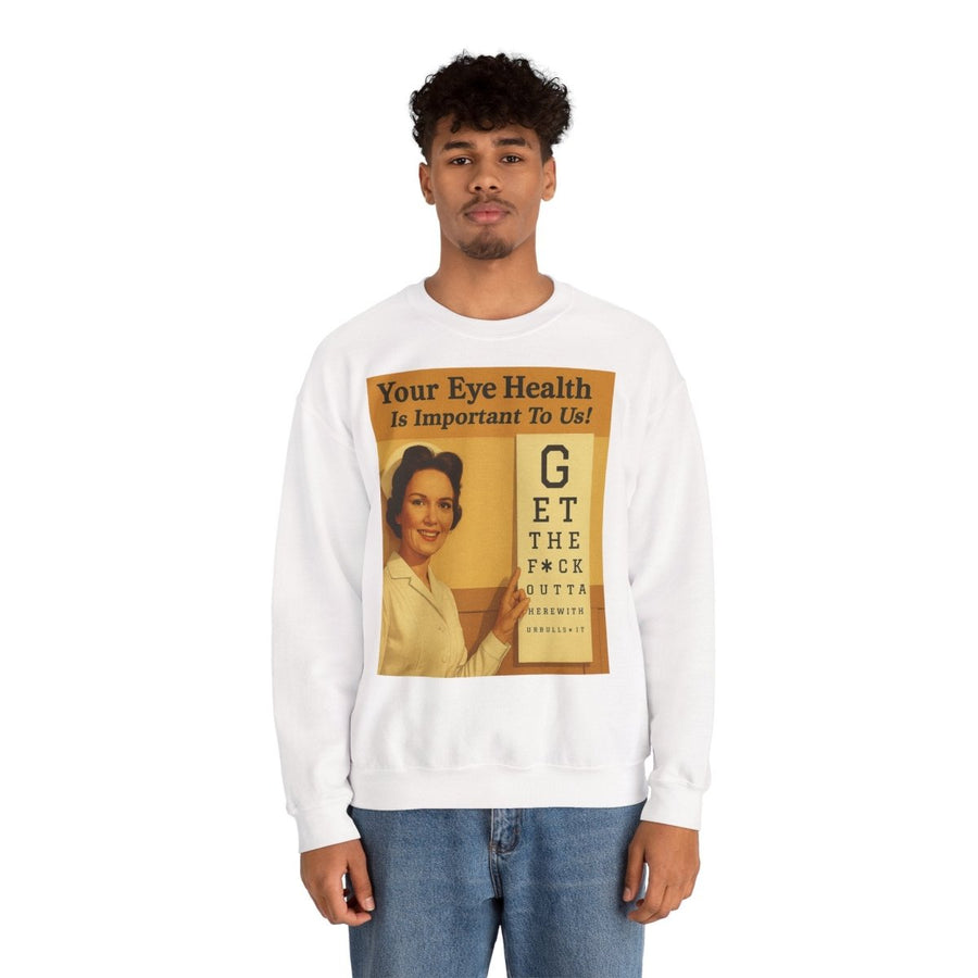 „Eye Health – Bullsh*t Edition“ – Satire-Sweatshirt im Retrolook – Freches Satire-Design für mutige Statements | True Insights