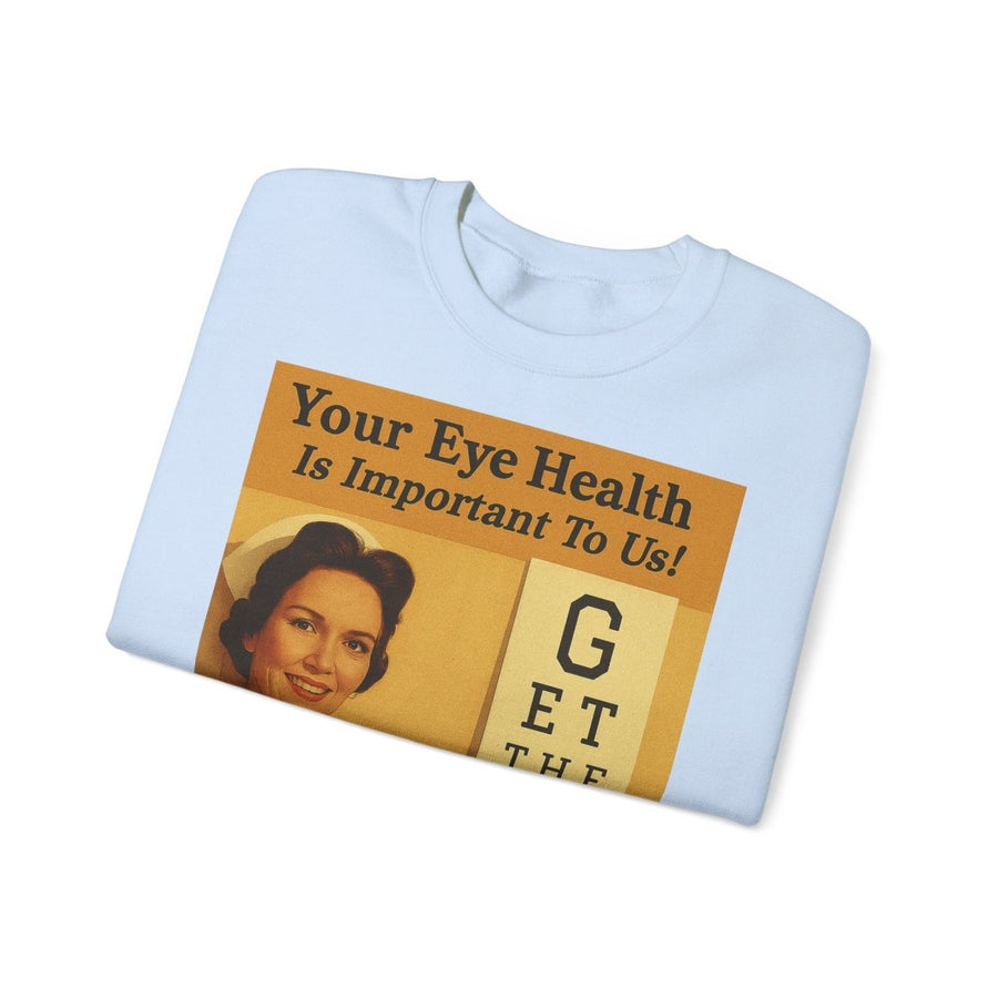 „Eye Health – Bullsh*t Edition“ – Satire-Sweatshirt im Retrolook – Freches Satire-Design für mutige Statements | True Insights