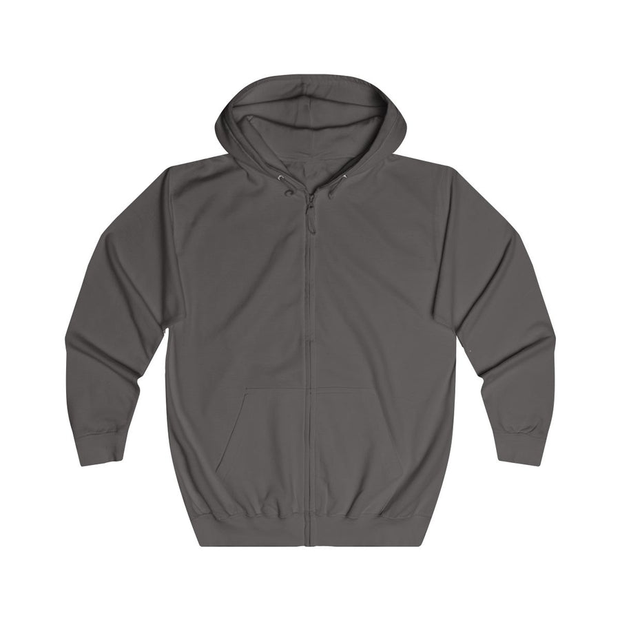 Geschenk zum 60. Geburtstag – Sweatjacke Jahrgang 1967 VW Bulli – Steel Grey – Vorderansicht