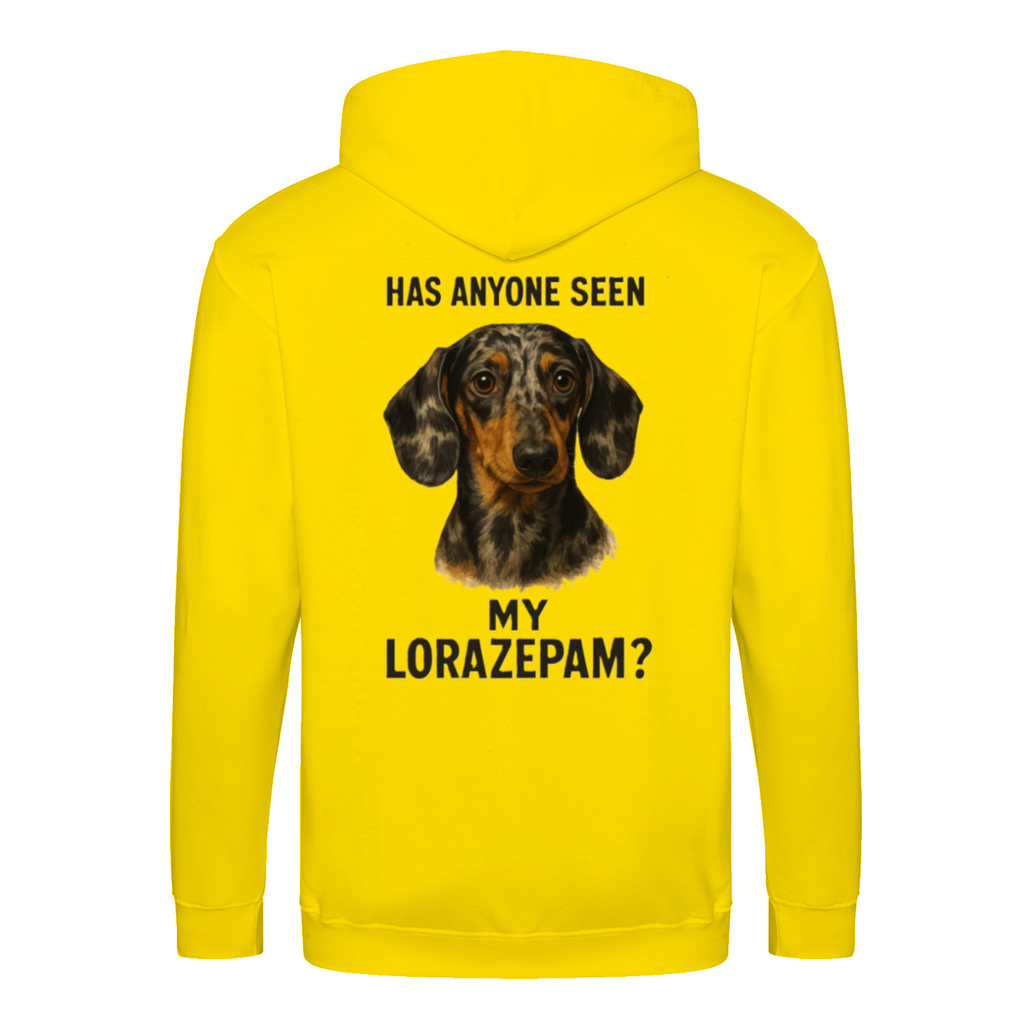 Has Anyone Seen My Lorazepam Hoodie – Satirischer Dackel-Hoodie mit Humor & Haltung-Zip Hoodie-True Insights