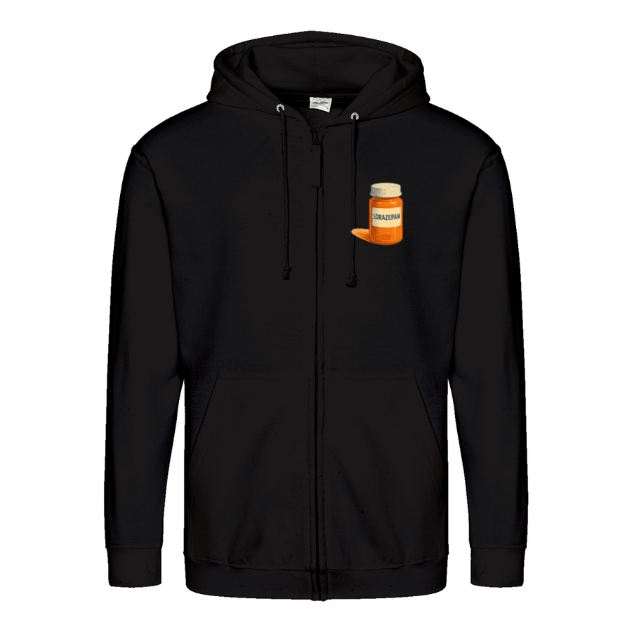 Has Anyone Seen My Lorazepam Hoodie – Satirischer Dackel-Hoodie mit Humor & Haltung-Zip Hoodie-True Insights