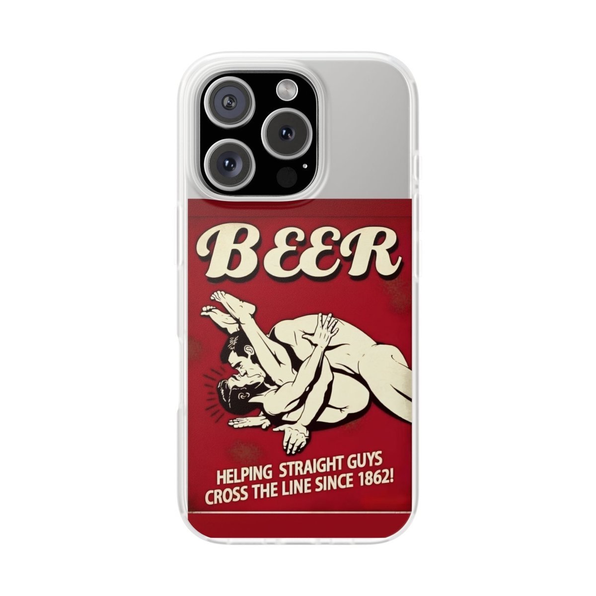 Helping Straight Guys Handyhülle – Retro Bier-Spruch als Design-Statement | Lustiges LGBTQ-Motiv-Phone Case-True Insights