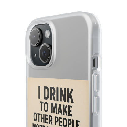 Hemingway – „I Drink To Make Other People More Interesting“-Phone Case-True Insights