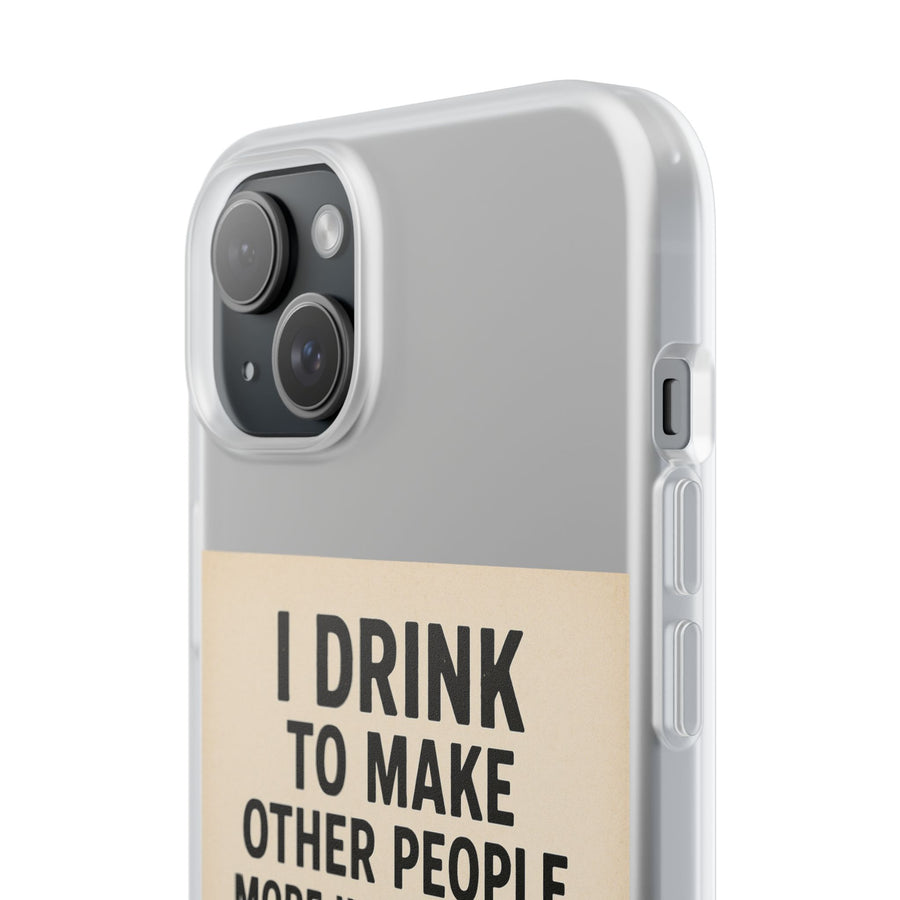 Hemingway – „I Drink To Make Other People More Interesting“-Phone Case-True Insights