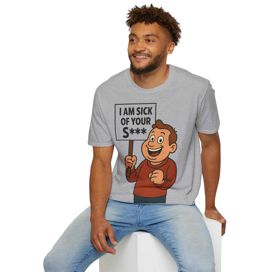 True Insights T-Shirt I Am Sick of Your S Retro-Print als modisches Statement