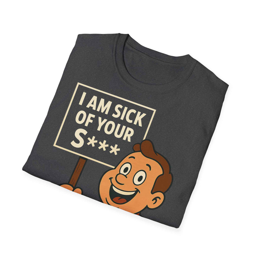 True Insights T-Shirt I Am Sick of Your S Vintage-Comic-Look im Lifestyle-Setting