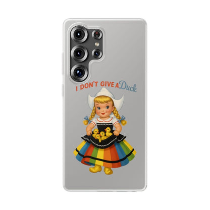 I Don’t Give a Duck – Handyhülle mit flauschiger Gleichgültigkeit-Phone Case-True Insights