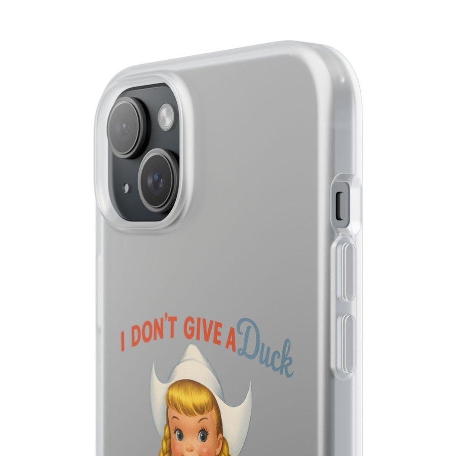 I Don’t Give a Duck – Handyhülle mit flauschiger Gleichgültigkeit-Phone Case-True Insights