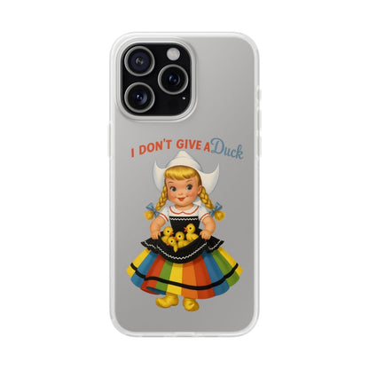 I Don’t Give a Duck – Handyhülle mit flauschiger Gleichgültigkeit-Phone Case-True Insights