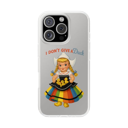 I Don’t Give a Duck – Handyhülle mit flauschiger Gleichgültigkeit-Phone Case-True Insights