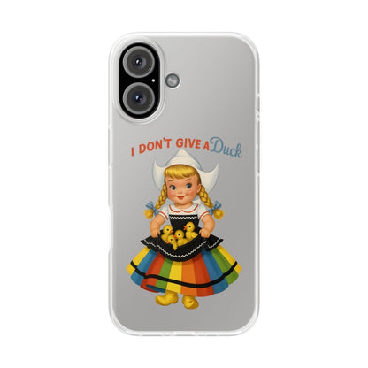 I Don’t Give a Duck – Handyhülle mit flauschiger Gleichgültigkeit-Phone Case-True Insights