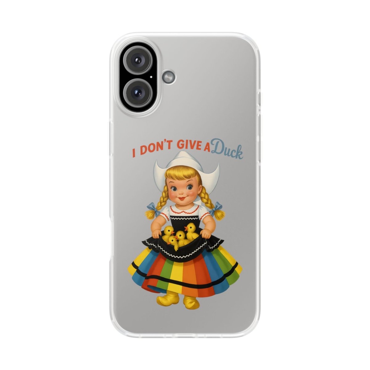 I Don’t Give a Duck – Handyhülle mit flauschiger Gleichgültigkeit-Phone Case-True Insights