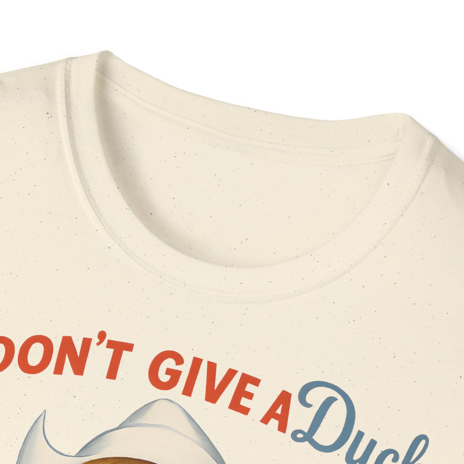 "I Don't Give a Duck | Nostalgisches Vintage-Mädchen mit Küken – Humorvoll & Originell" – Freches Satire-Design für mutige Statements | True Insights