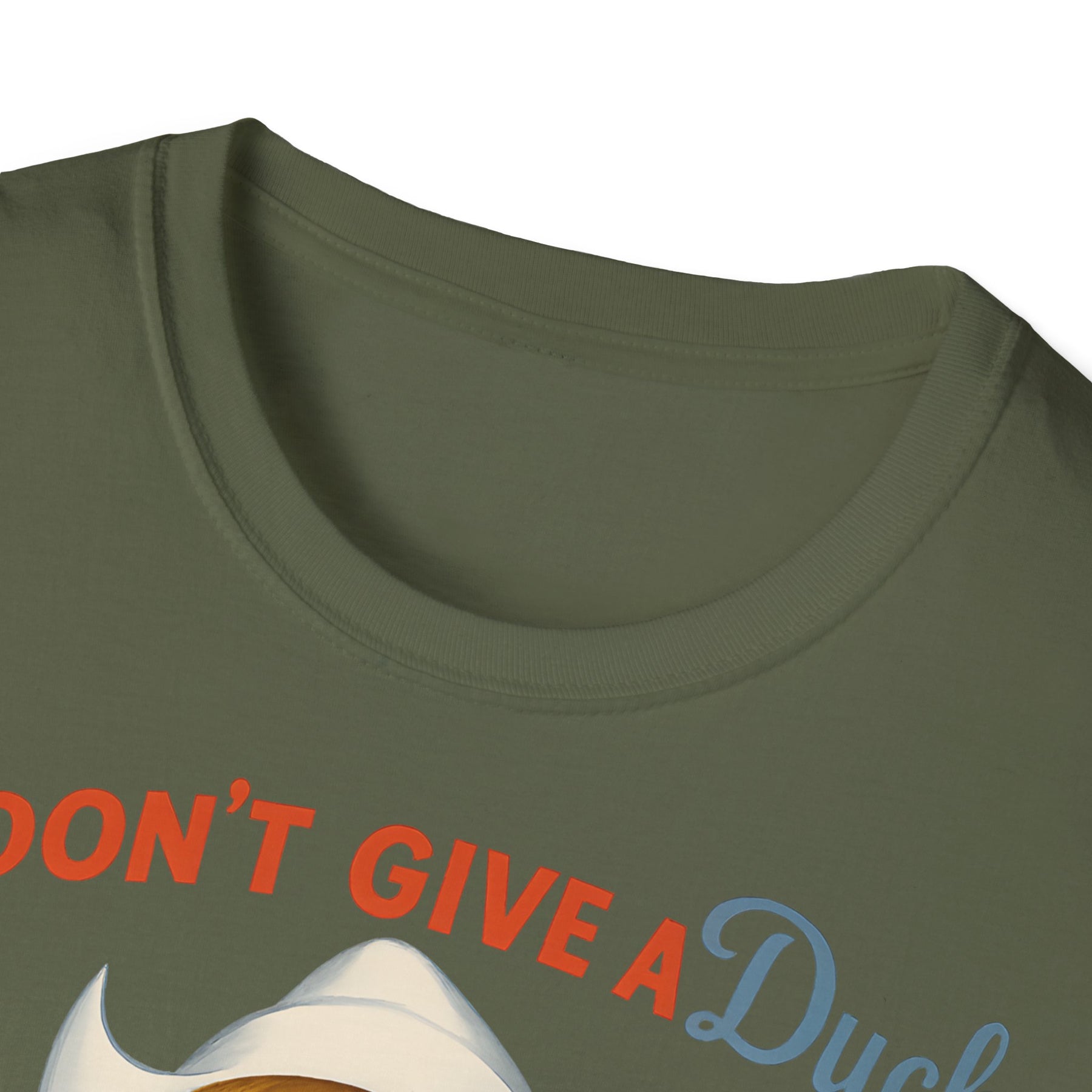 "I Don't Give a Duck | Nostalgisches Vintage-Mädchen mit Küken – Humorvoll & Originell" – Freches Satire-Design für mutige Statements | True Insights