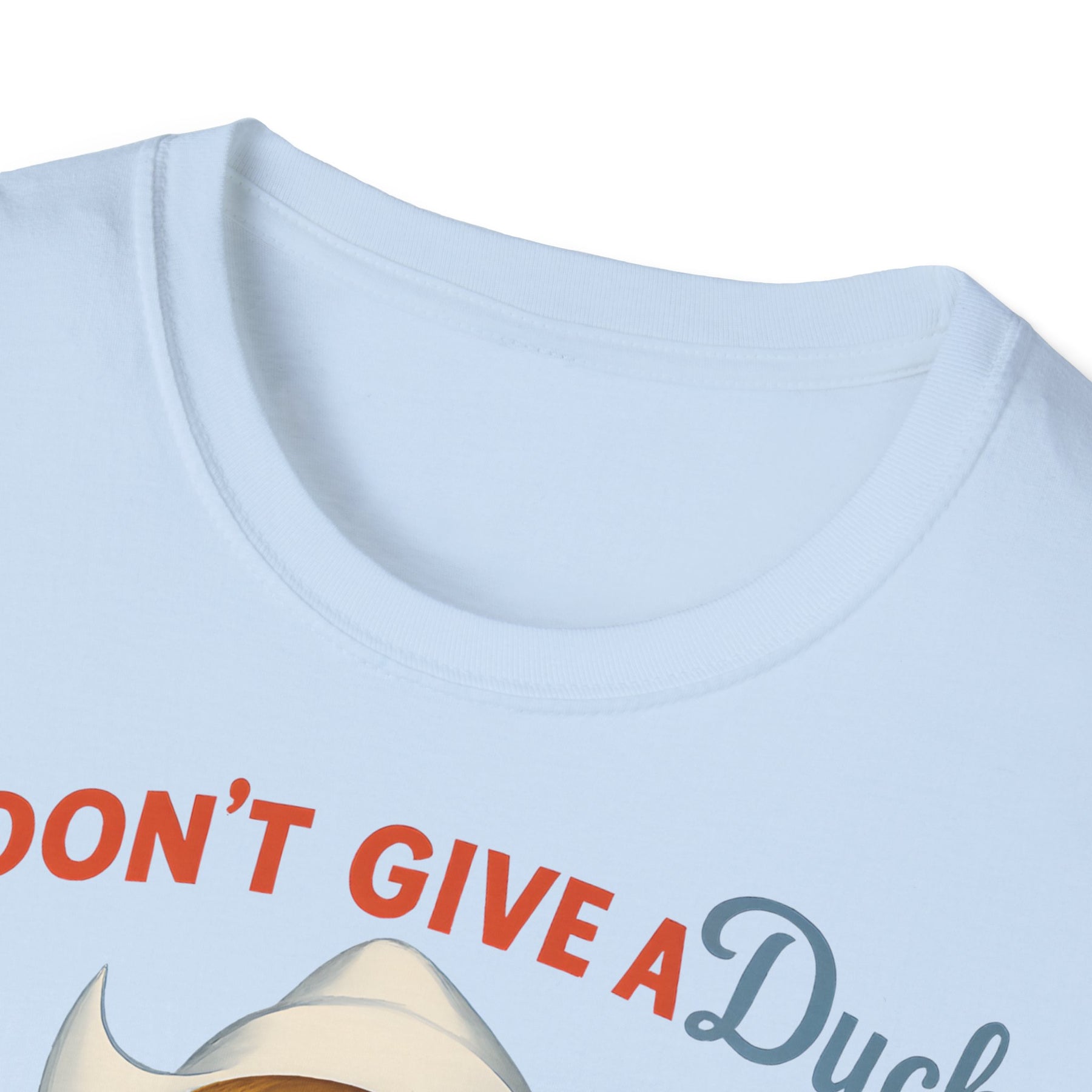 "I Don't Give a Duck | Nostalgisches Vintage-Mädchen mit Küken – Humorvoll & Originell" – Freches Satire-Design für mutige Statements | True Insights