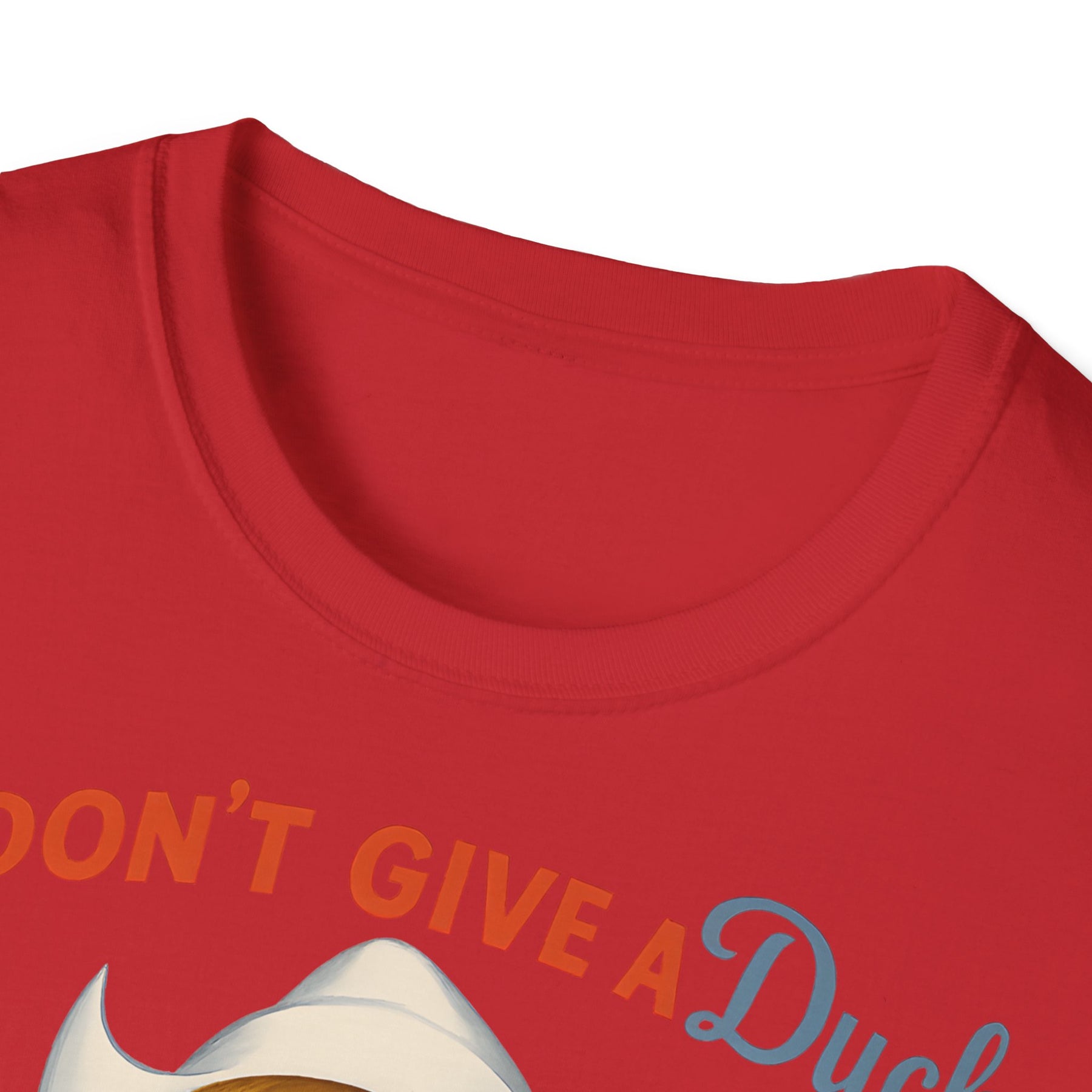 "I Don't Give a Duck | Nostalgisches Vintage-Mädchen mit Küken – Humorvoll & Originell" – Freches Satire-Design für mutige Statements | True Insights