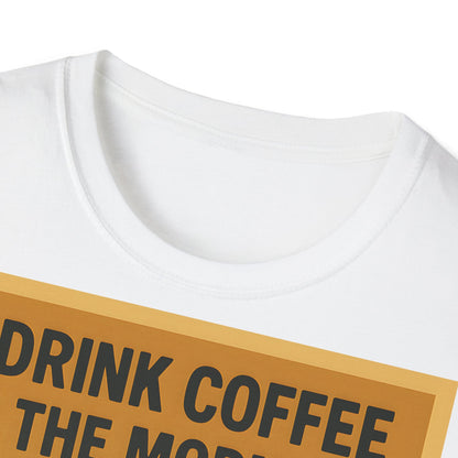 “I drink coffee in the morning because c****** is illegal.” - The retro morning drama on your shirt! – Freches Satire-Design für mutige Statements | True Insights