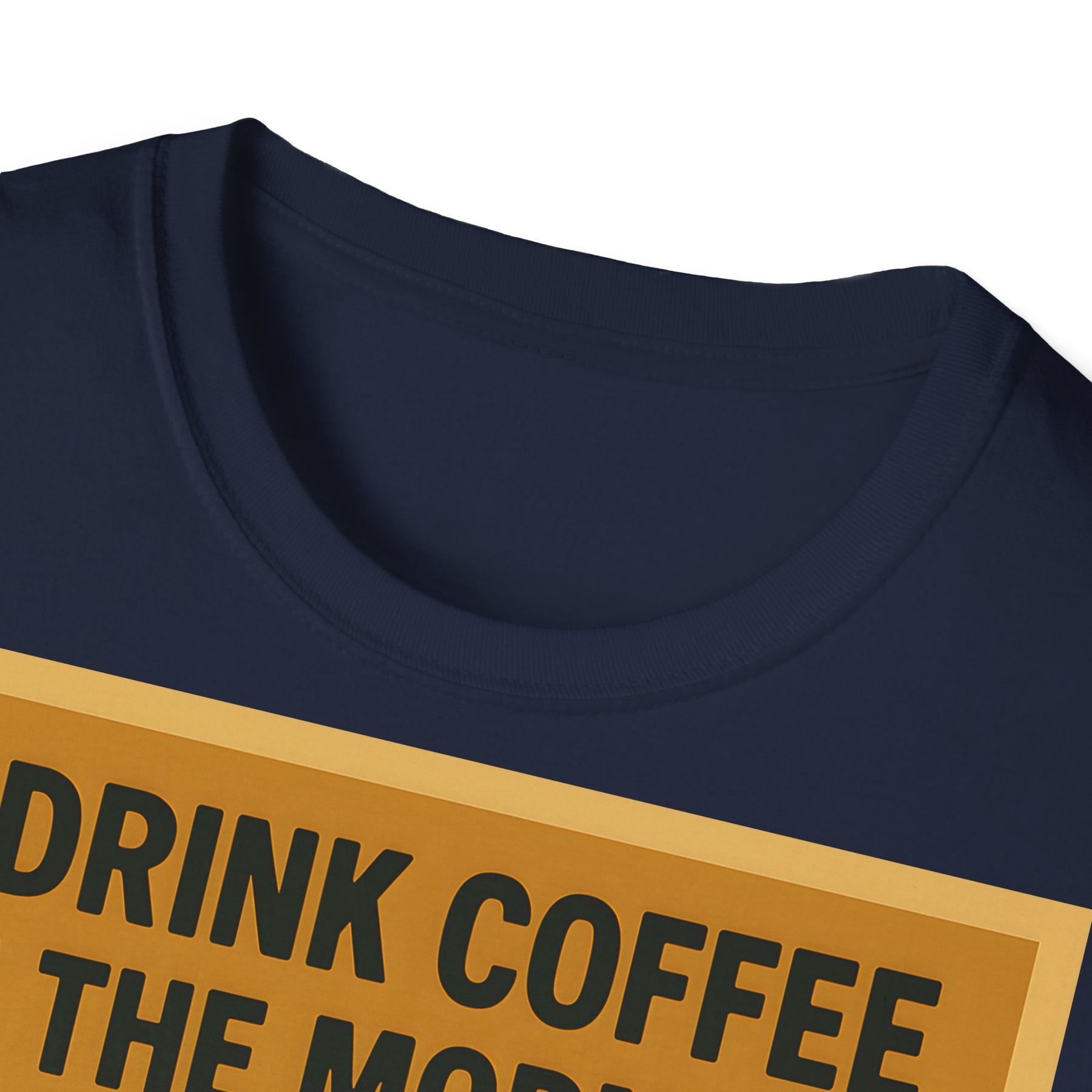 “I drink coffee in the morning because c****** is illegal.” - The retro morning drama on your shirt! – Freches Satire-Design für mutige Statements | True Insights