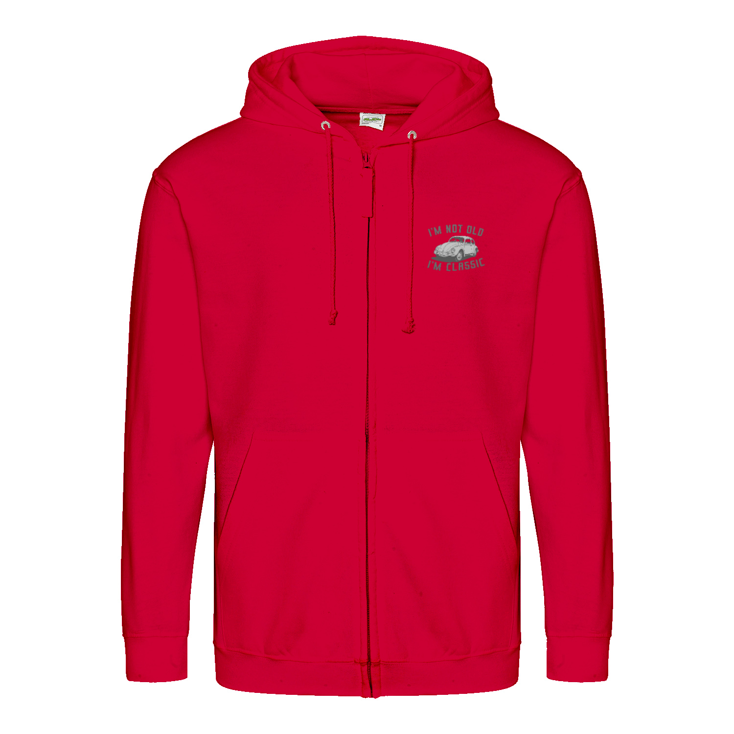 „I’m Not Old, I’m Classic“ Hoodie – Retro-Auto & Humor im Vintage-Stil-Zip Hoodie-True Insights
