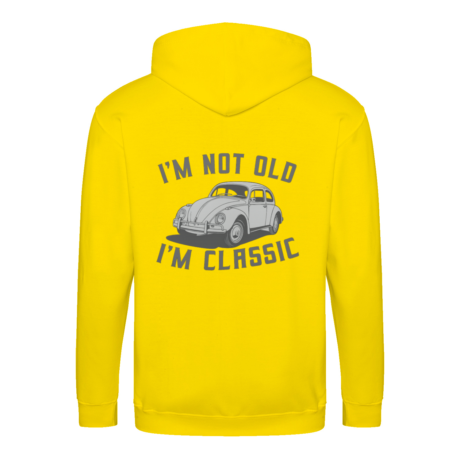 „I’m Not Old, I’m Classic“ Hoodie – Retro-Auto & Humor im Vintage-Stil-Zip Hoodie-True Insights