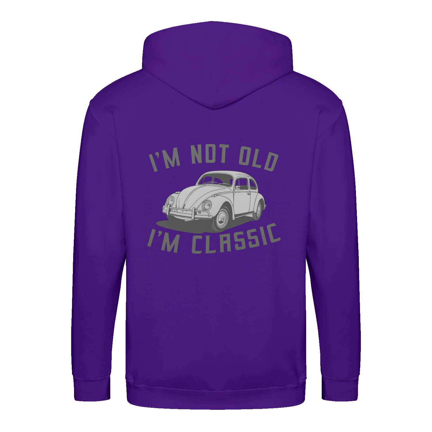„I’m Not Old, I’m Classic“ Hoodie – Retro-Auto & Humor im Vintage-Stil-Zip Hoodie-True Insights